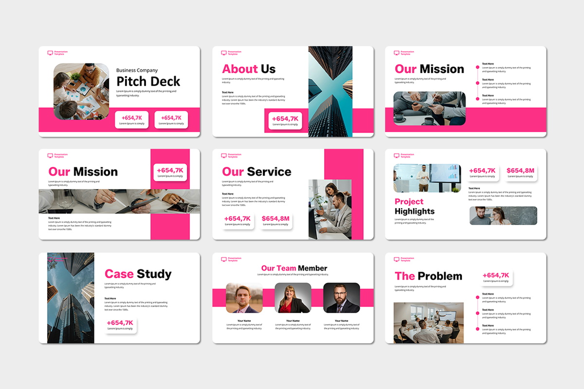 Pitch Deck - Keynote Template, a Presentation Template by QR Design Studio (Photo 2 of 3)