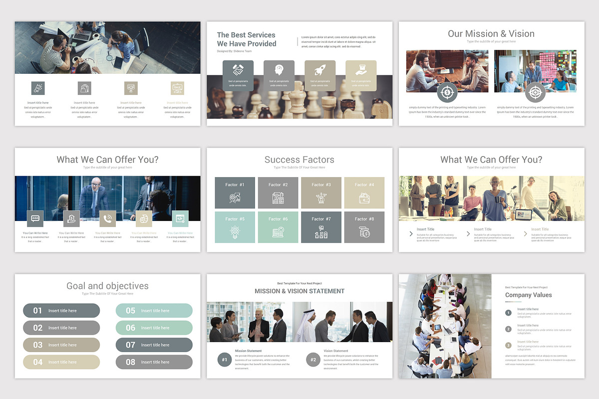 Mega Solutions PowerPoint Template, a Presentation Template by SlideOne (Photo 7 of 14)