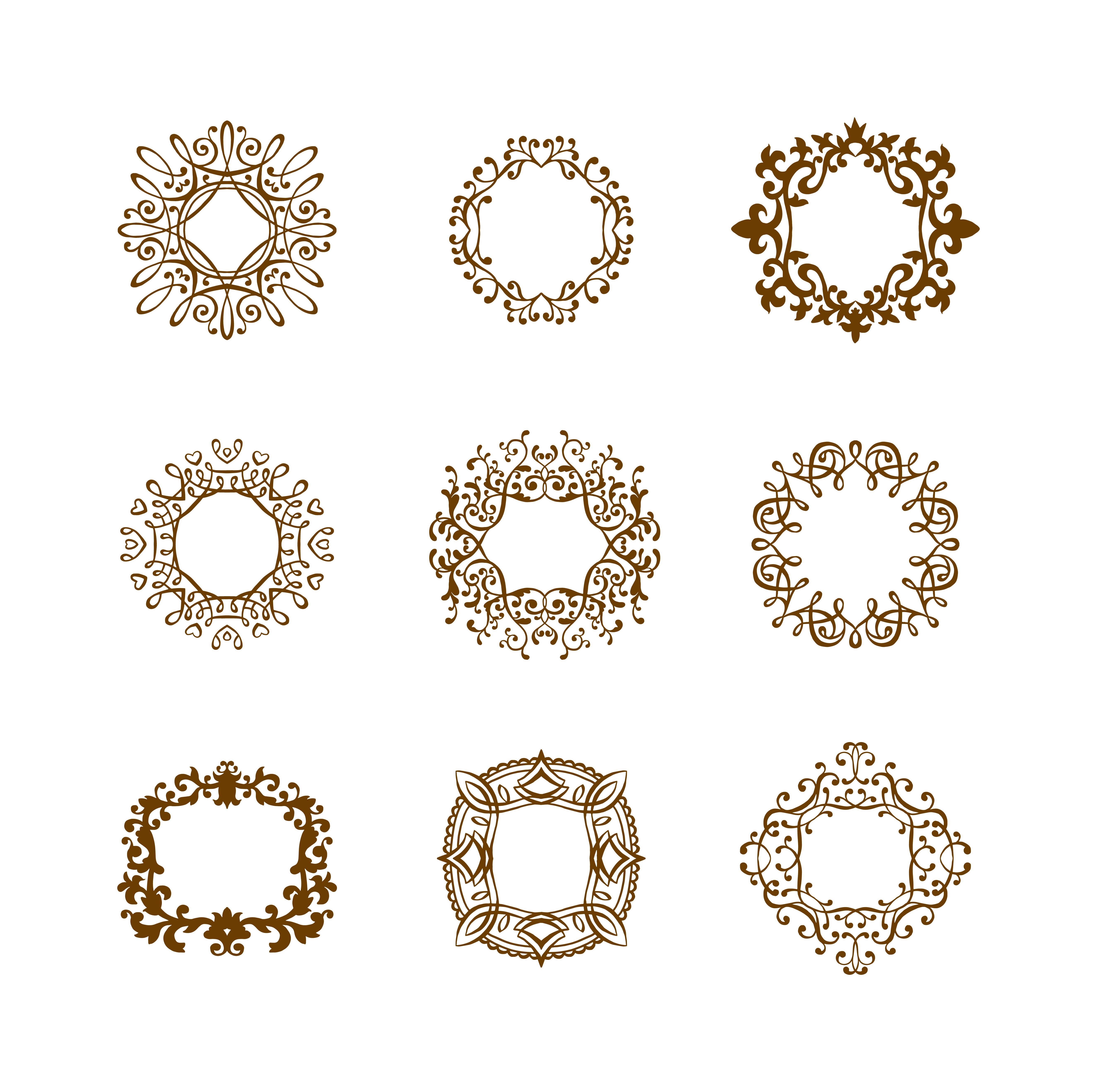 Monogram template vector, a Decorative Illustration by Vectorstockersland