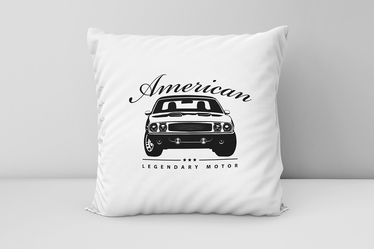 T-Shirt Print of American Muscle Car, a Transportation Illustration by Plaid4You (Photo 7 of 8)