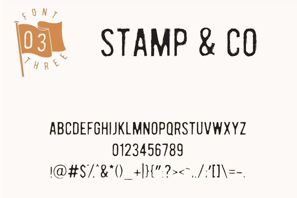 Sign Writer - textured font bundle preview 6