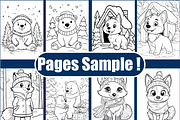 Christmas Animal Coloring Book, an Animal Illustration by Design Home (Thumbnail 3 of 3)