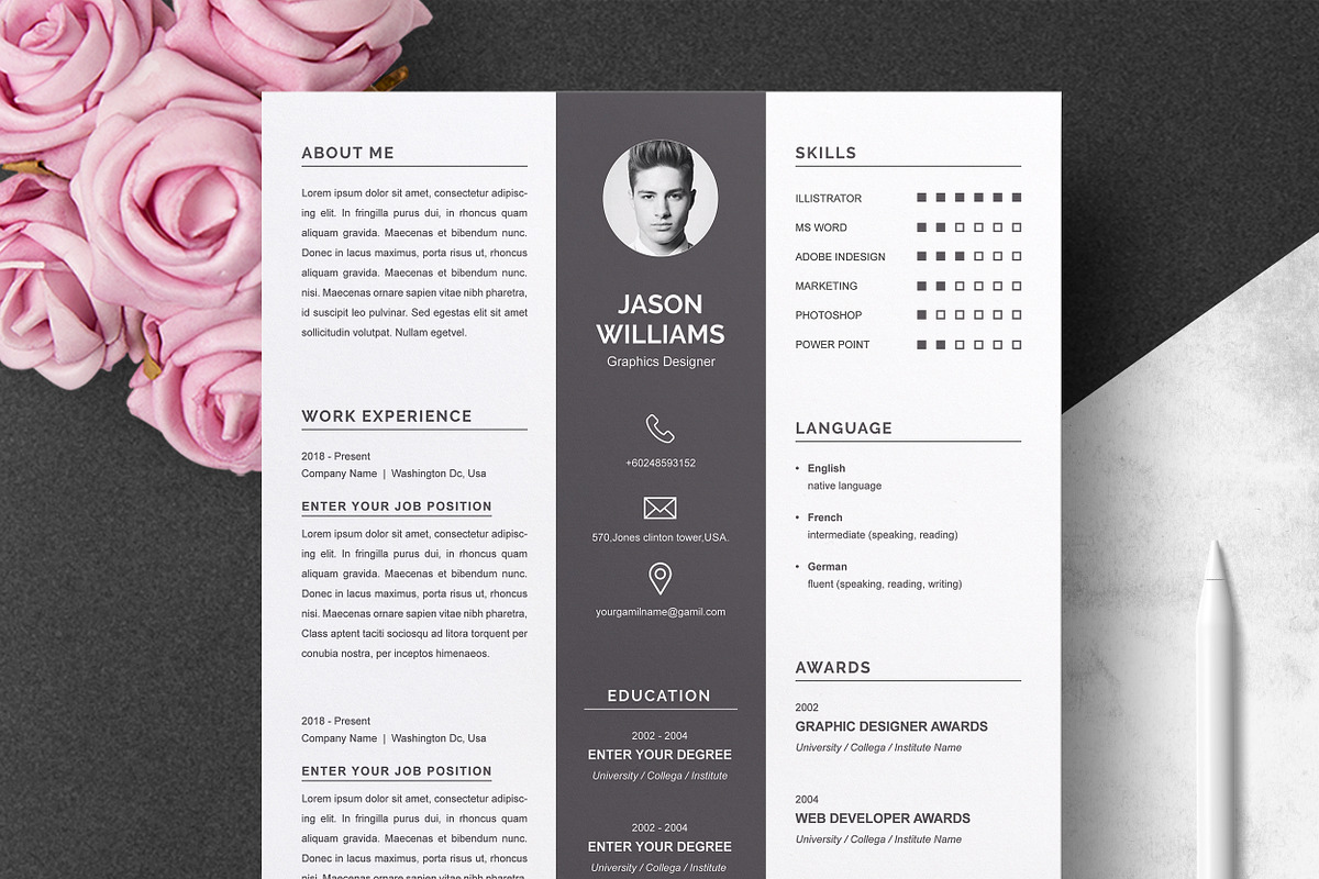 Resume, a Resume Template by ResumeInventor (Photo 1 of 5)