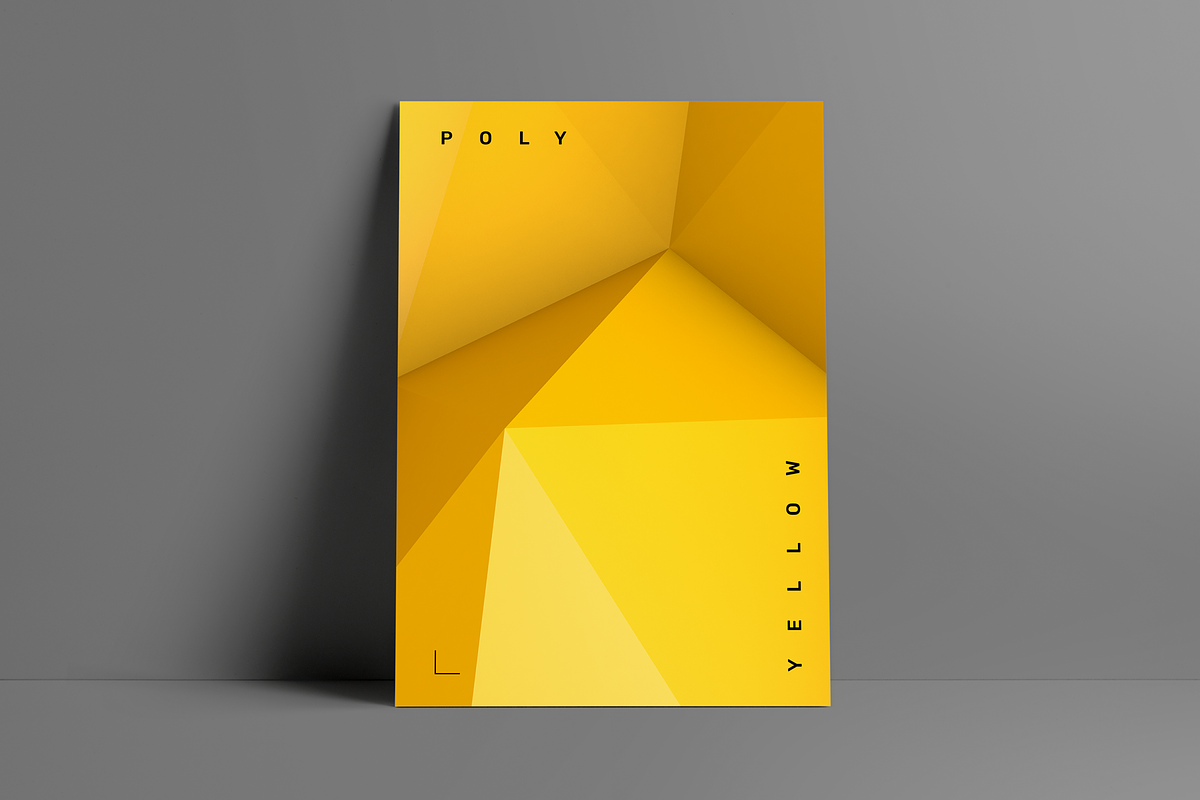 Yellow Polygons - background set, a Texture Graphic by Prisma