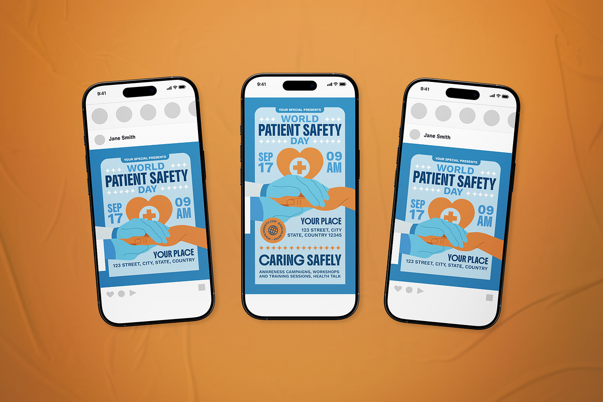 World Patient Safety Day Flyer Set, a Flyer Template by The Good Store (Photo 2 of 2)