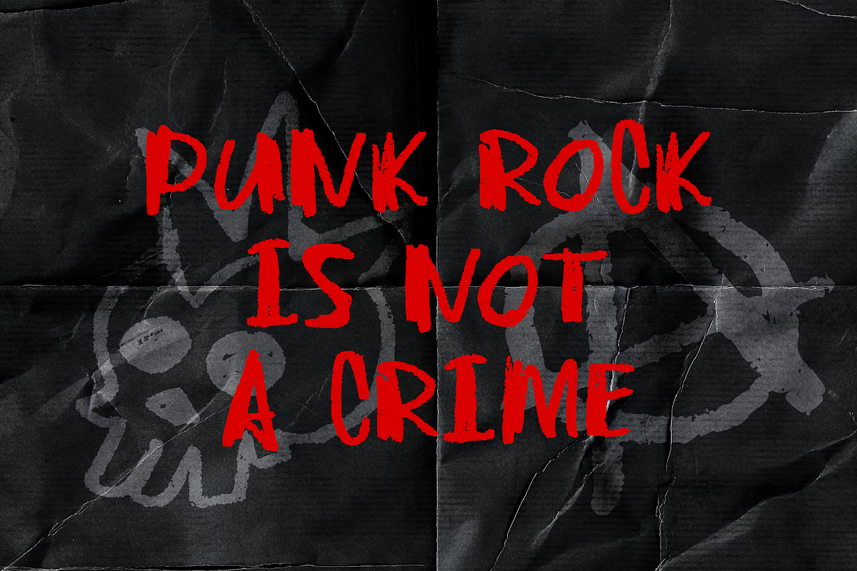 Punk Riot - Handdrawn Punk Font, a Handwritten Font by Badsign Type (Photo 4 of 10)