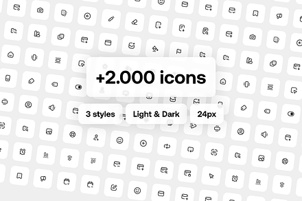 +2.000 icons, a Duotone Icon by Schroderen