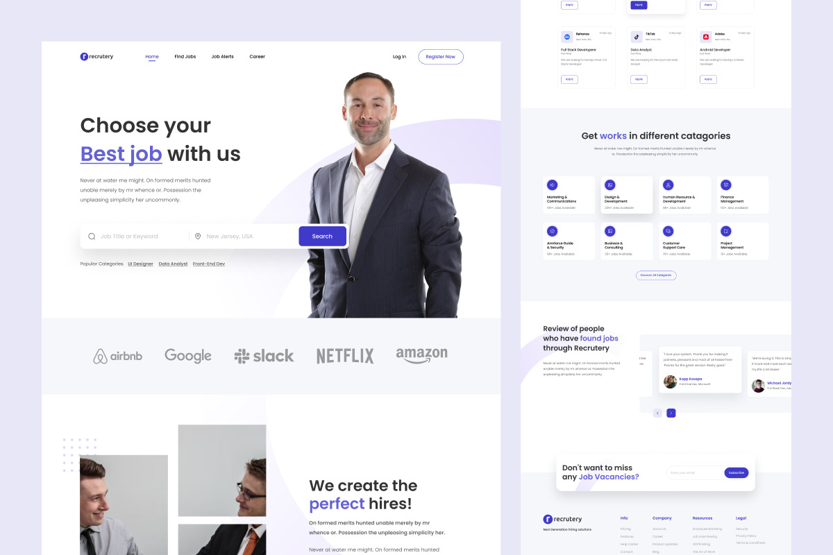Job Seeker Landing Page, a Landing Page Template by Rukuru Studio (Photo 5 of 5)