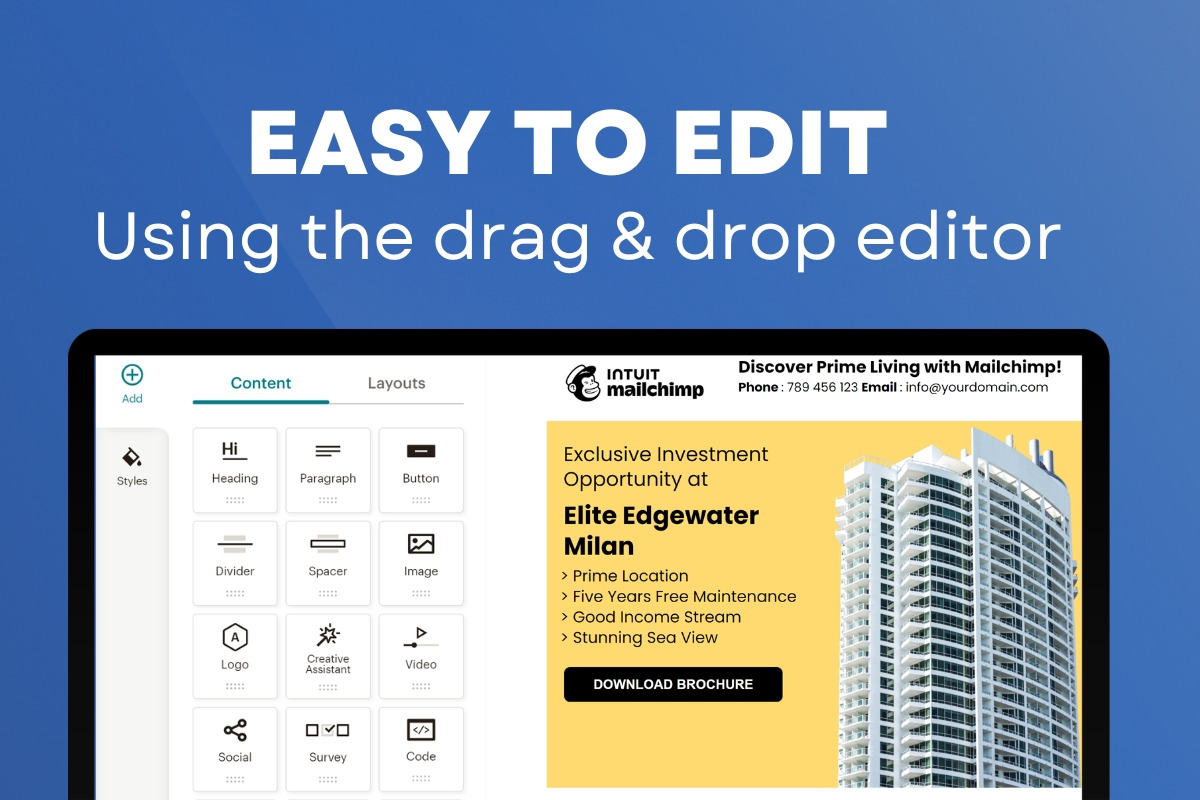 Mailchimp email template