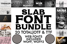 Slab Serif Font Bundle