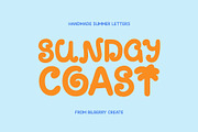 Sunday Coast Summer Font, a Handwritten Font by BilberryCreates (Thumbnail 1 of 13)
