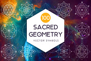 Sacred Geometry - 100 Vector Symbols, an Illustration by Velliniki (Thumbnail 1 of 8)