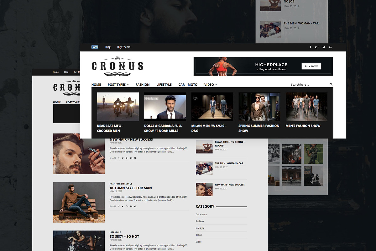 Cronus - Men's Fashion WP Magazine, a WordPress Template by EasyBlog Themes (Photo 3 of 4)