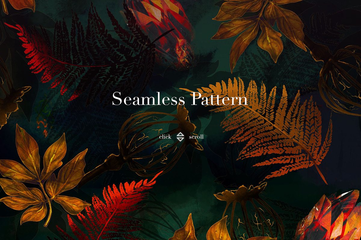 Ruby Autumn Seamless Patterns, a Pattern Graphic by Yana Dobrik (Photo 2 of 8)