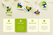Happy Birthday Illustration Set, a Decorative Illustration by Prosymbols (Thumbnail 2 of 10)