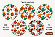 Cozy Fox set, an Animal Illustration by Ekaterina Goncharova (Thumbnail 3 of 8)