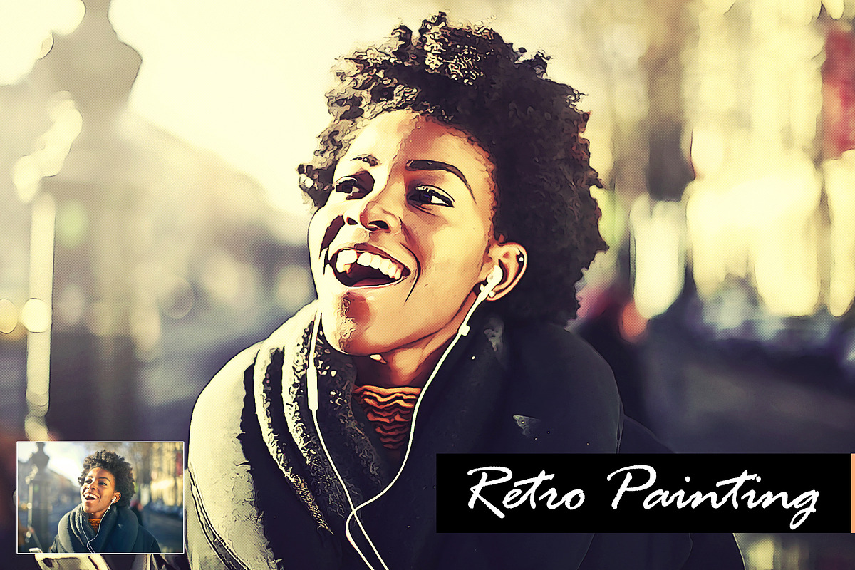 Retro Painting PS Action, an Action Add-On by PSD Action (Photo 4 of 6)