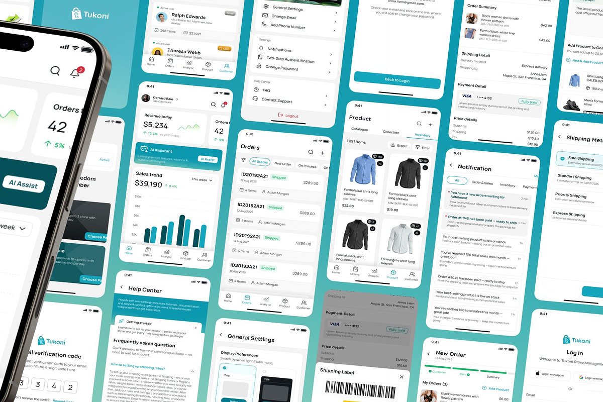 Tukoni SAAS Store Management Mobile, an UI Kit Template by Lumina_ui_ux202 (Photo 2 of 10)