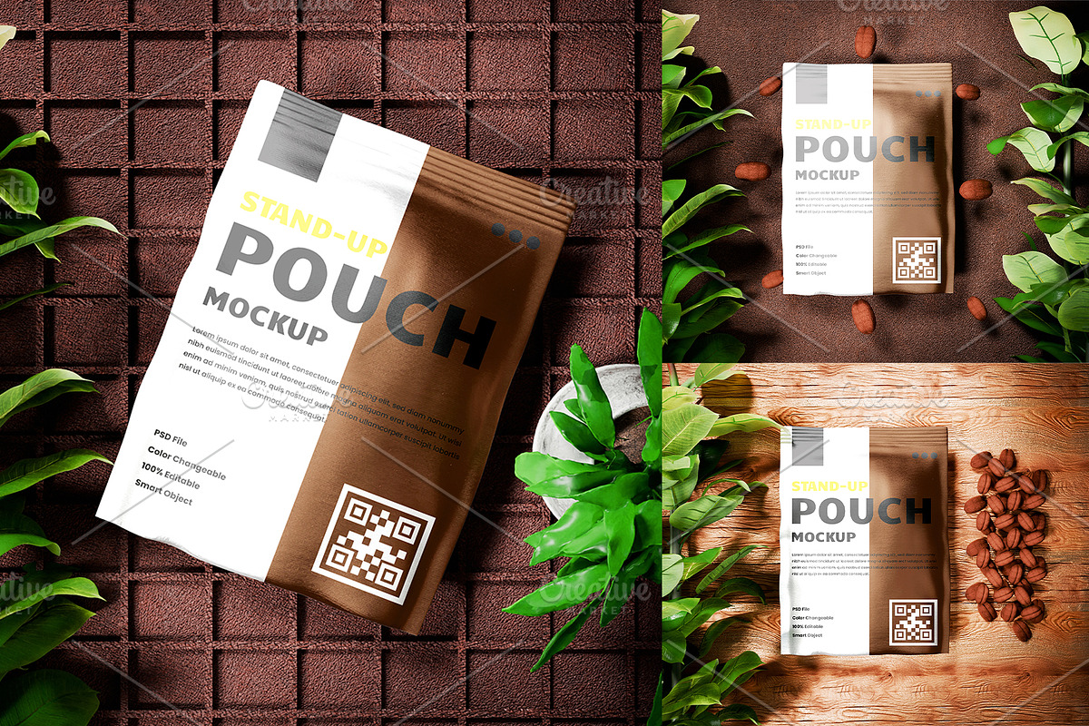 Doypack Pouch Mockup Set, a Packaging Mockup by samsulpassive (Photo 3 of 3)