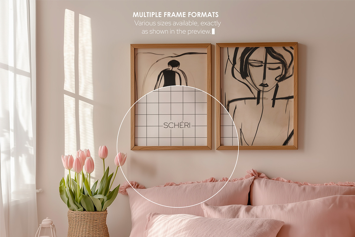POWDER ROSE | Frame mockup set, a Household Mockup by SCHÉRI (Photo 10 of 12)