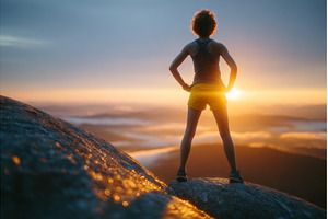 A hiker is located at Bearfence, a Person Photo by ZinetroN