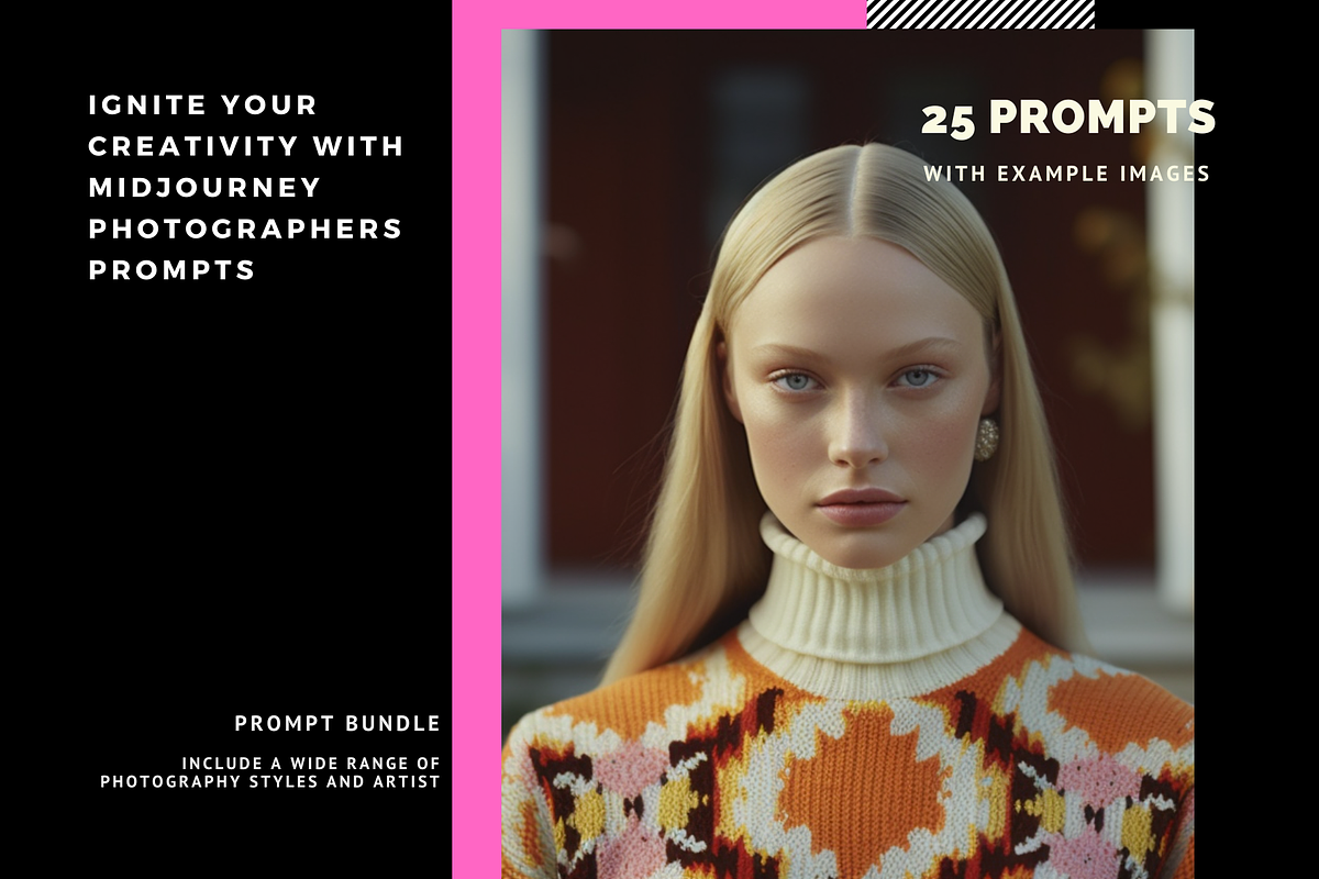 25 Midjourney Photographers Prompts, a Person Photo by Artimind Studio (Photo 5 of 6)