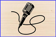 Microphone PNG Silhouette Vector Set, an Object Illustration by Creativeshirt (Thumbnail 2 of 4)