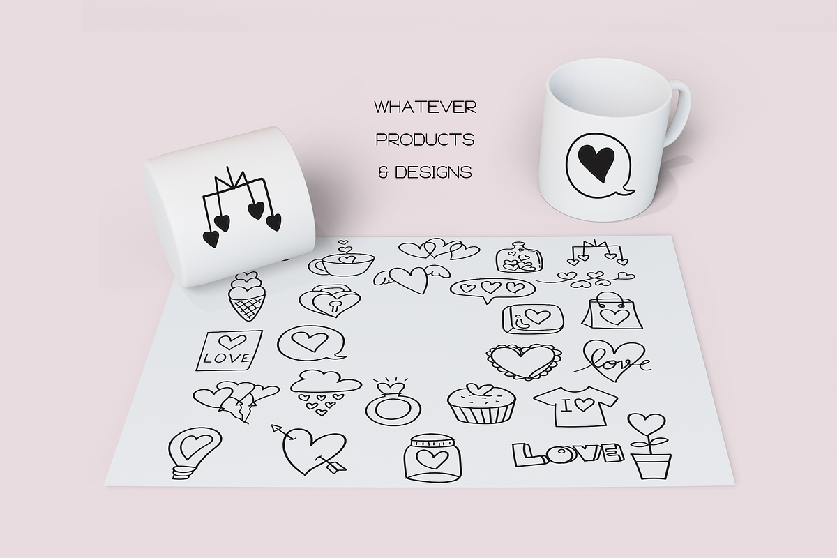 Love Doodles - Dingbats Font, a Symbol Font by WADLEN (Photo 6 of 7)