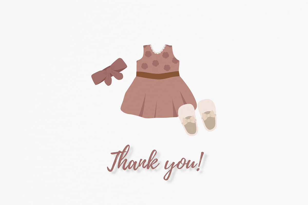 Boho baby clothes & toys clipart set, an Illustration by BrillCreateArt (Photo 5 of 5)