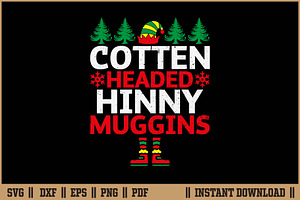 Cotten Headed Hinny Muggins SVG, a Seasonal Illustration by Handy Arts Studio