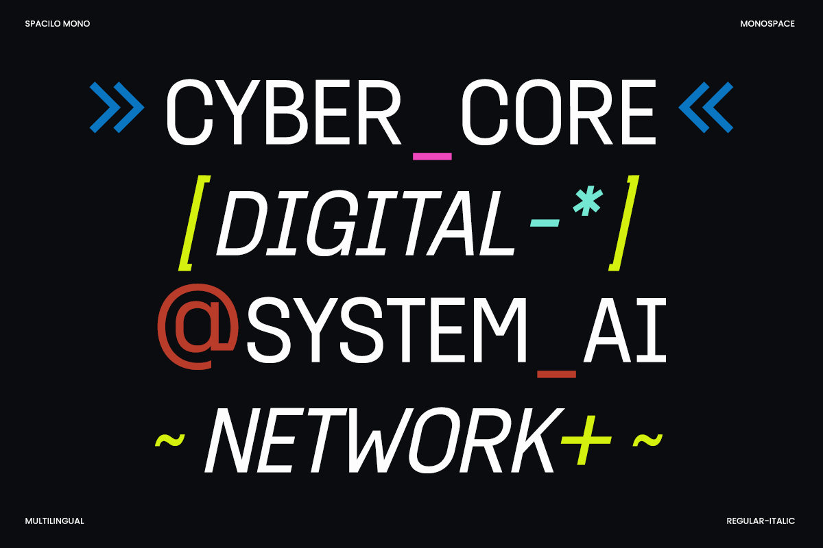 Spacilo Mono - Coding Monospace Font, a Sans Serif Font by RagamKata (Photo 2 of 10)