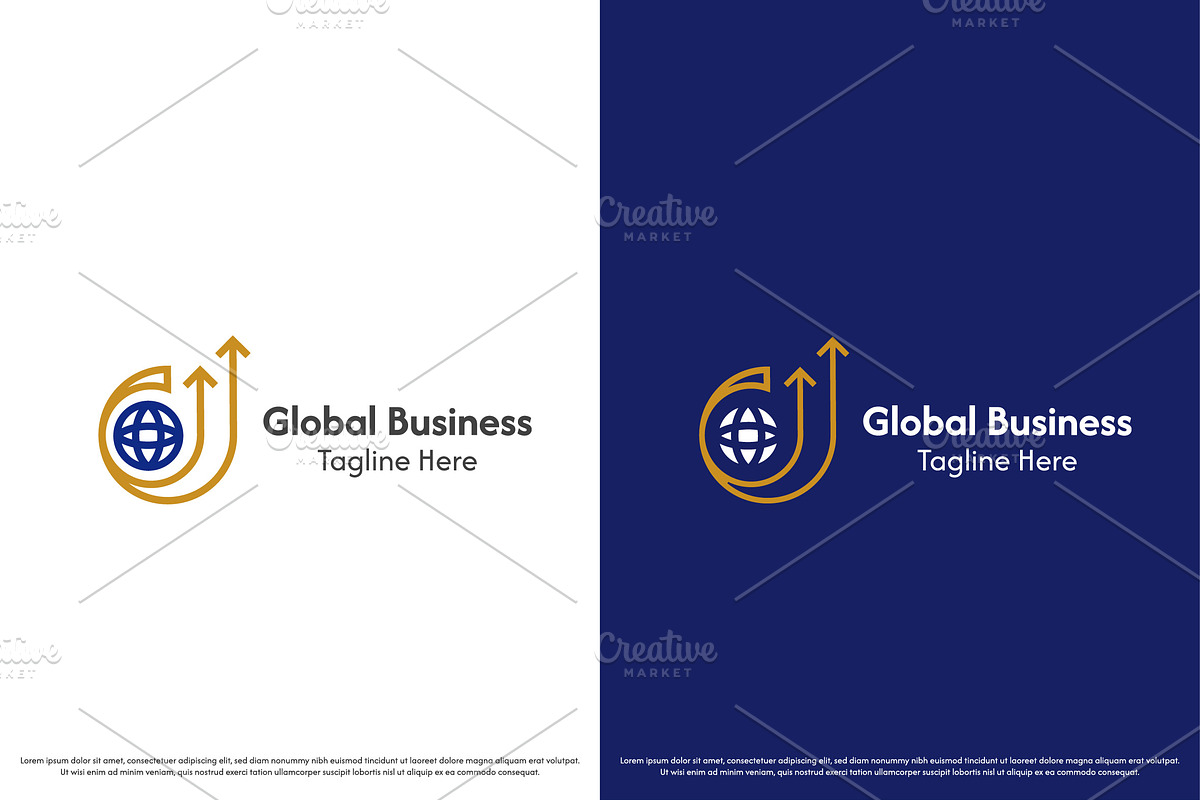 Global Business Logo Design Icon, a Branding & Logo Template by Morvana Crew