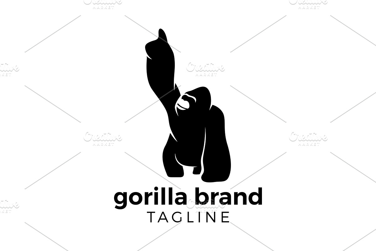 Gorilla logo template, a Branding & Logo Template by Stefan Art Logo store