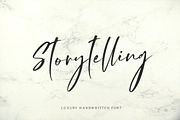 Storytelling - Modern Calligraphy, a Script Font by Motokiwo (Thumbnail 1 of 9)