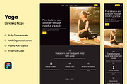 Yoga - Landing Page Template, a Templates & Theme by RPWDS (Thumbnail 1 of 3)
