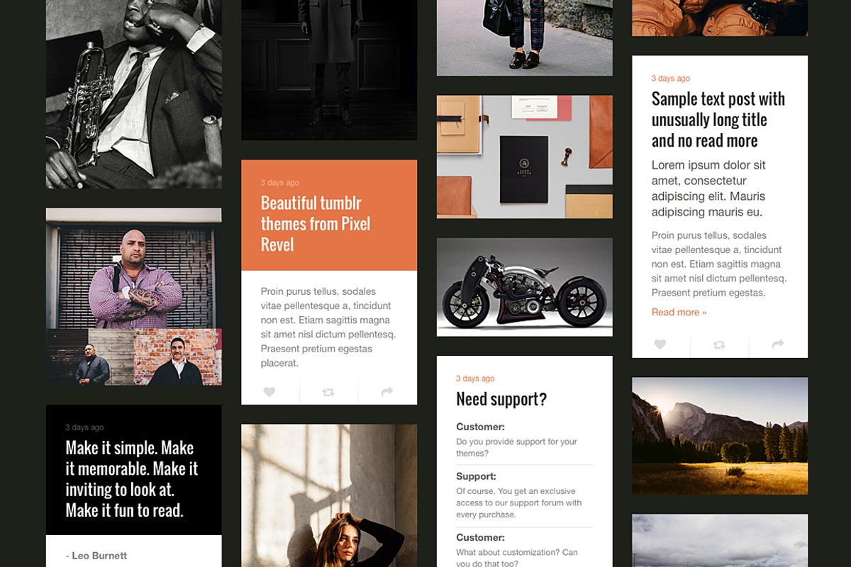 Fable tumblr theme, a Websites & App Template by Pixel Revel (Photo 2 of 4)