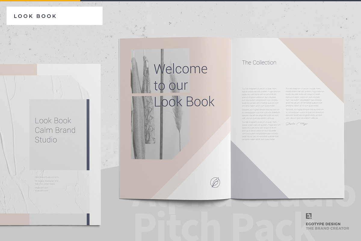 Calm Lookbook, a Brochure Template by Egotype (Photo 2 of 20)