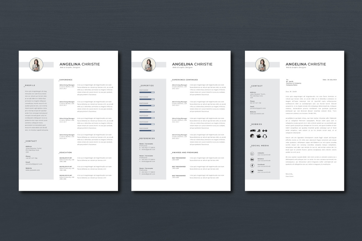 Minimalist Resume Vol.02 - Canva, a Resume Template by Atakana (Photo 2 of 2)