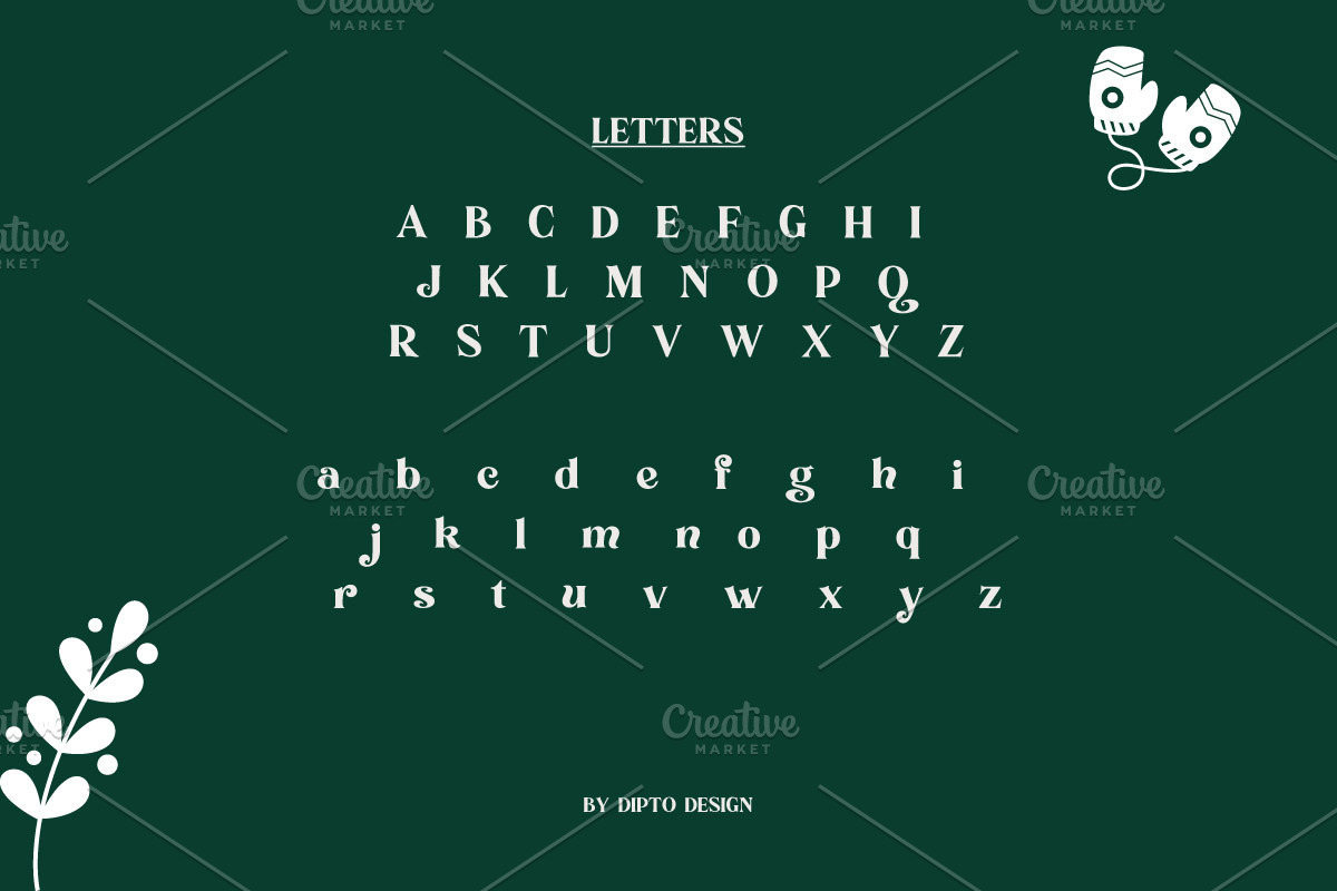 Festal-Christmas Typeface, a Serif Font by Dipto design (Photo 5 of 7)