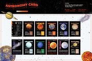 Astronomy Postcard | Digital Product, a Card Template by The Tran Studio (Thumbnail 1 of 3)