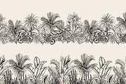 Tropical black& white plants, a Decorative Illustration by Jeanna Draw (Thumbnail 9 of 19)