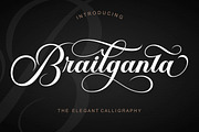 Brailganta Script, a Script Font by Strong.co (Thumbnail 1 of 12)