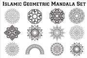 Islamic Geometric Mandala Set, an Illustration by hafijul (Thumbnail 3 of 3)