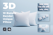 10 Bundle 3D Render Unique Pillow, a Furniture 3D Model by Astuti Studio (Thumbnail 1 of 11)