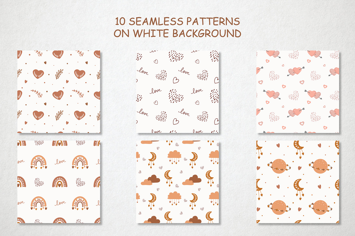 Boho Valentine's Day, a Pattern Graphic by linakilljoy (Photo 3 of 8)