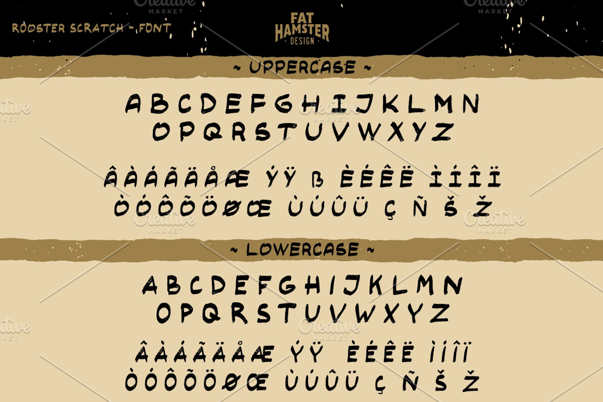 Rooster Scratch handcrafted font, a Handwritten Font by Fat Hamster (Photo 4 of 9)