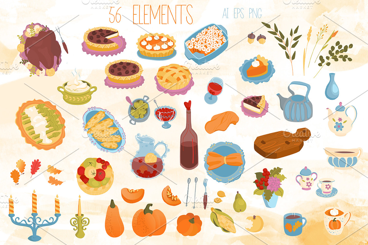 Happy Thanksgiving Day, an Illustration by YuNa (Photo 2 of 11)