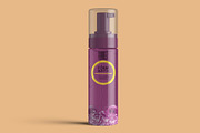 Foaming Cosmetic Bottle Mockup, a Cups & Container Mockup by Digitalphaser (Thumbnail 5 of 6)