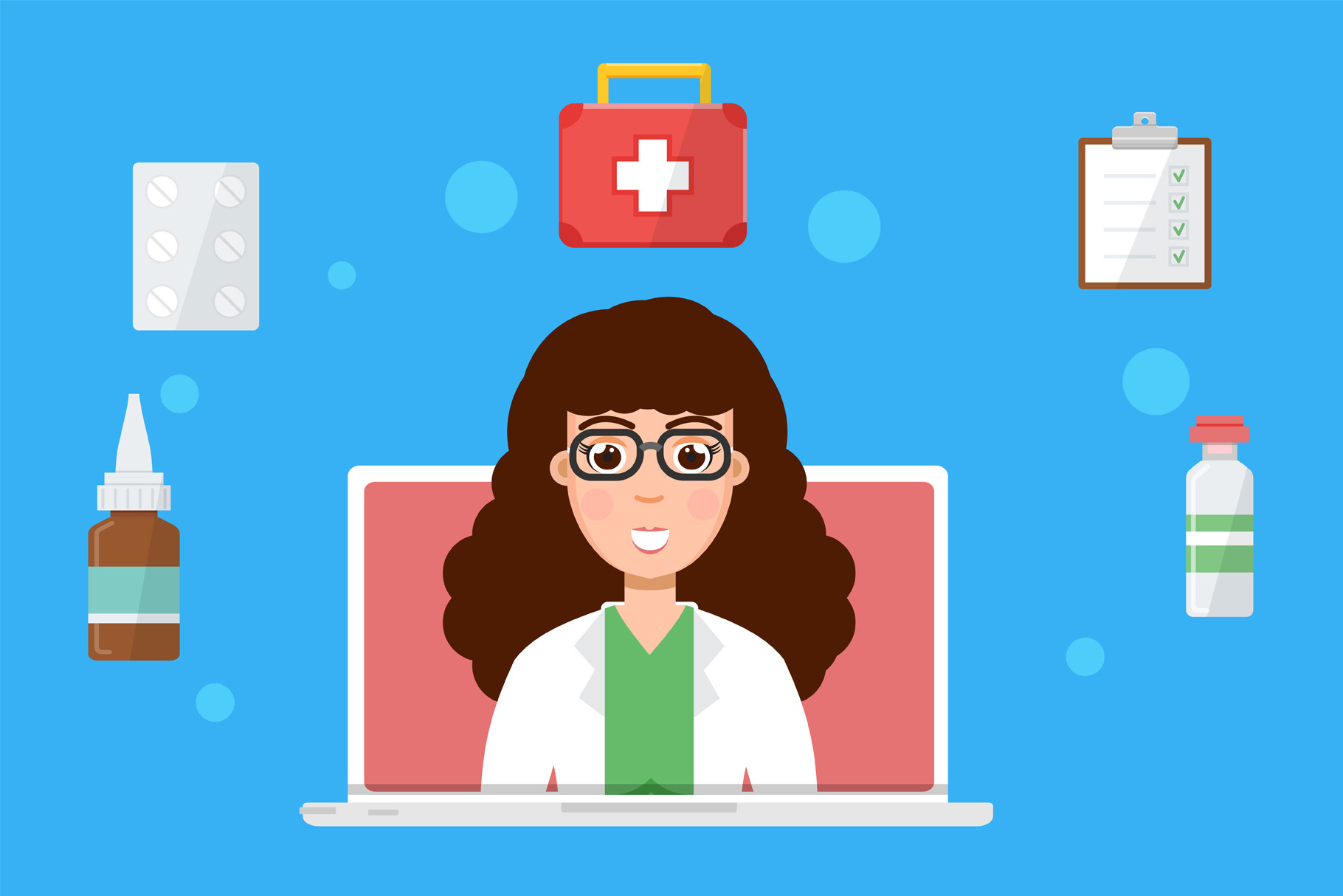 Pharmacy Doctor Online by Andrii Symonenko  Creative Market