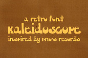 Kaleidoscope - Hand Drawn Retro Font, a Sans Serif Font by Madeline ODonoghue Design (Thumbnail 1 of 7)